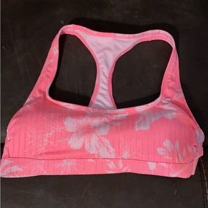 Pink bikini top, size M